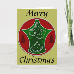 Tarjeta de navidades: Feliz Navidad con árboles
