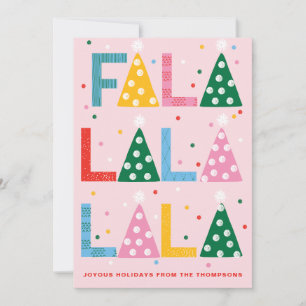 Tarjeta de Navidades Festividad FA LA Joyous