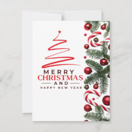 Tarjeta de Navidades festivos