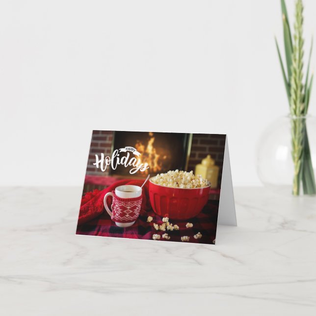 Tarjeta de Navidades festivos (Anverso)