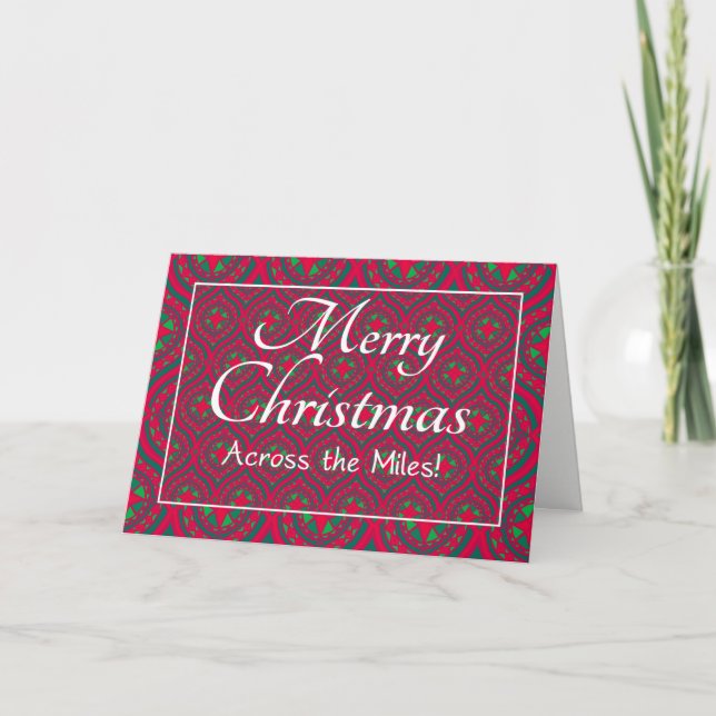 Tarjeta de Navidades festivos, a través de las mil (Anverso)
