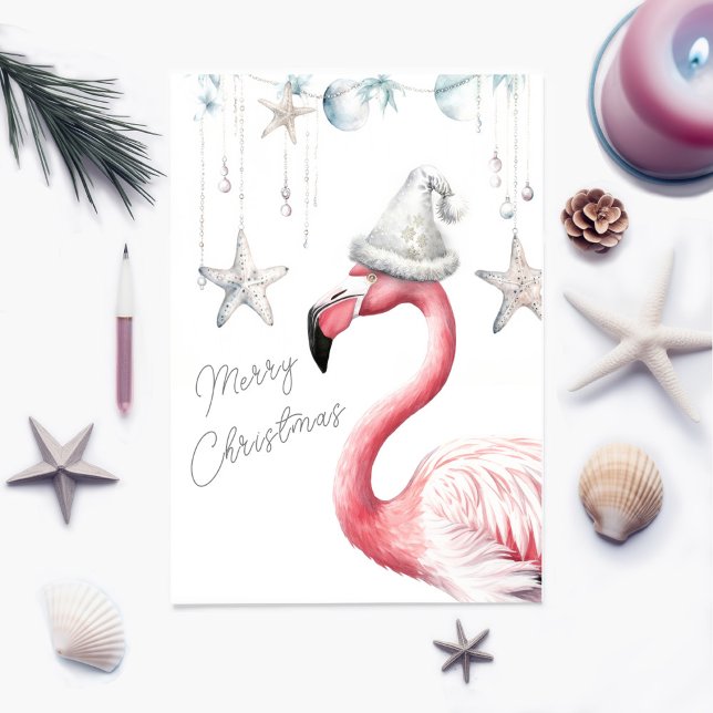 Tarjeta de Navidades Flamingo personalizada (Subido por el creador)