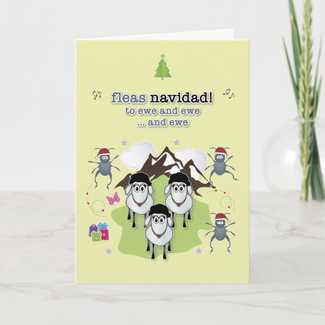 Tarjeta de Navidades Fleas Navidad (Anverso)