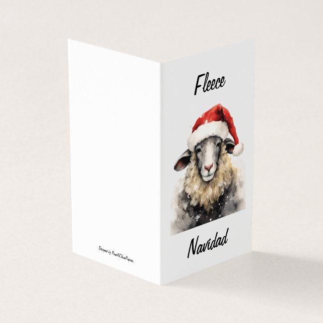 Tarjeta de Navidades Fleece Navidad (Exterior)