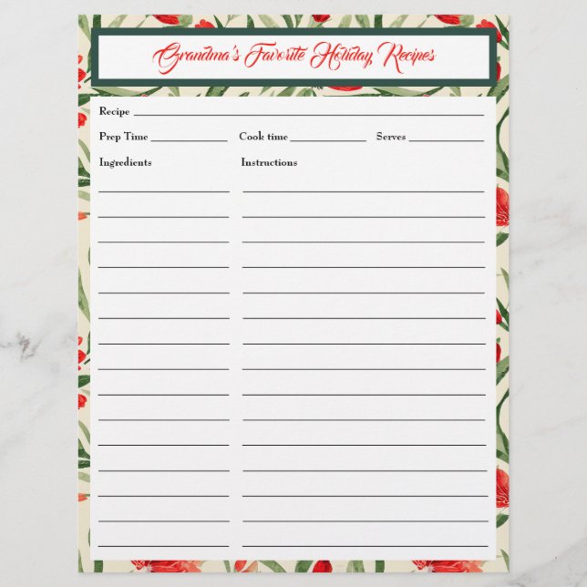 Tarjeta de navidades Florals (Anverso)