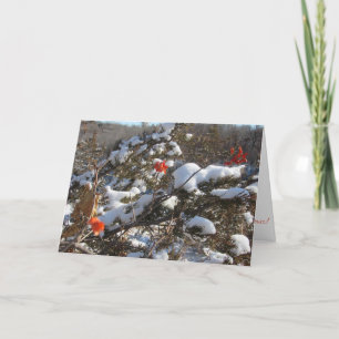 Tarjeta de Navidades "Flores de Invierno"