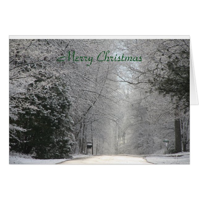 Tarjeta de navidades, fotografía de alta definició (Anverso (Horizontal))