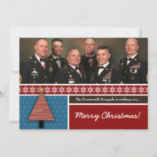 Tarjeta de Navidades FOTOGRÁFICO de árbol de Navid