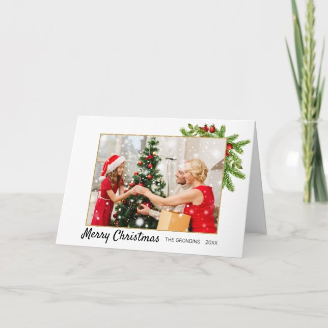 Tarjeta de Navidades fotográficos (Anverso)