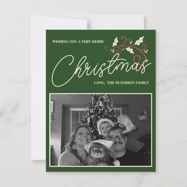 Tarjeta de Navidades fotográficos (Anverso)