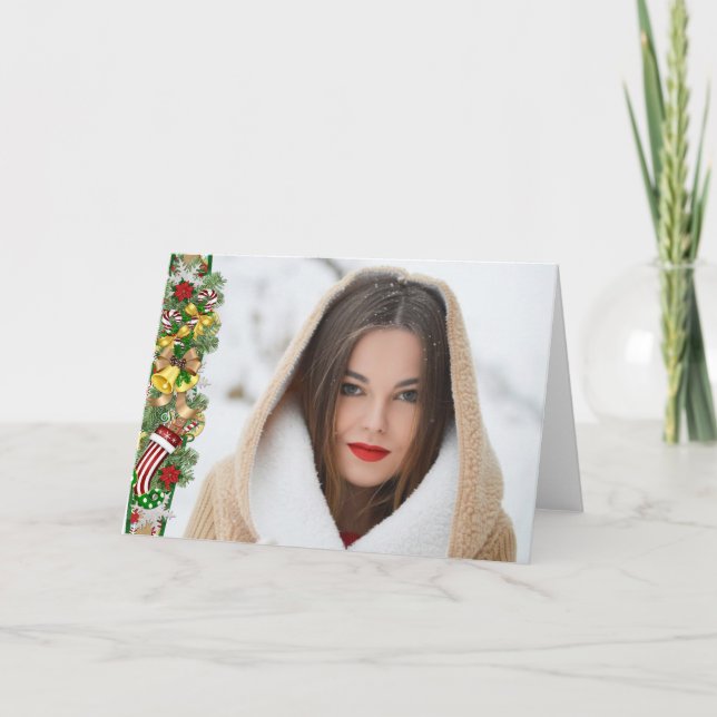 Tarjeta de Navidades fotográficos (Anverso)
