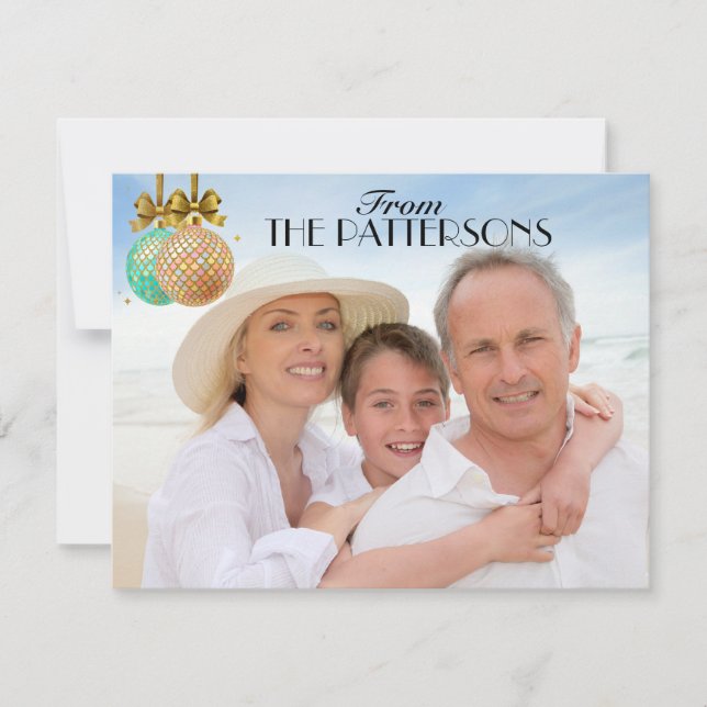 Tarjeta de Navidades fotográficos 4.25x5.5 (Anverso)