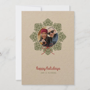 Tarjeta de Navidades fotográficos Beer Hops