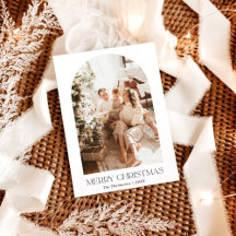 Tarjeta de Navidades fotográficos Boho | Tarjeta d