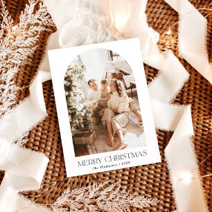 Tarjeta de Navidades fotográficos Boho Tarjeta d