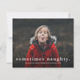 Tarjeta de Navidades fotográficos Budget Funny Nau