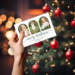 Tarjeta de Navidades fotográficos BUDGET Green Arc<br><div class="desc">PRESUPUESTO Moderno Arco Verde Oscuro 3 Tarjetas de Navidades fotográficos con 3 de sus fotos favoritas y nuestra impresionante tipografía de moda boho y arcos geométricos. ¡Perfecto para tus tarjetas de vacaciones y saludos! **Nuestro documento de PRESUPUESTO es más pequeño y delicado, pero todavía hermoso!** Para una comparación de tipos...</div>