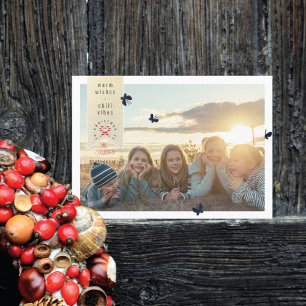 Tarjeta de Navidades fotográficos Butterflies