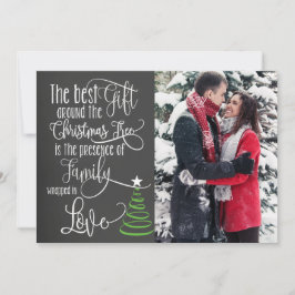 Tarjeta de Navidades fotográficos Chalkboard