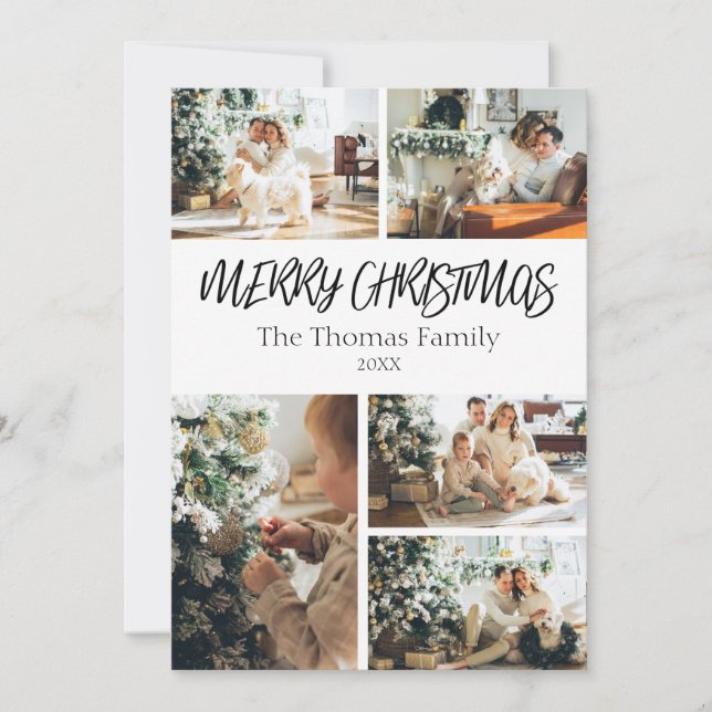 Tarjeta de Navidades fotográficos clásicos (Anverso)