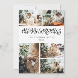 Tarjeta de Navidades fotográficos clásicos