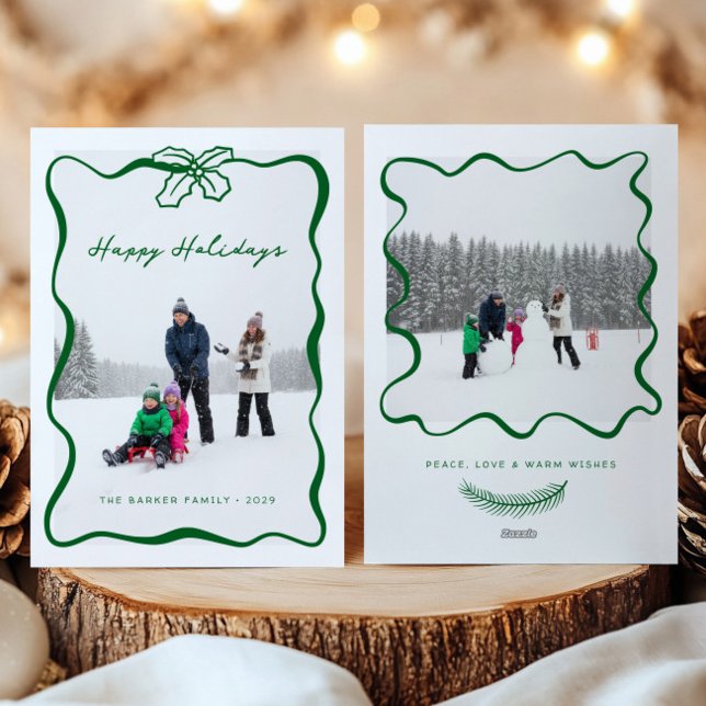 Tarjeta de Navidades fotográficos con cinta de opc (Subido por el creador)