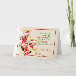 Tarjeta de Navidades fotográficos Country Faux Car