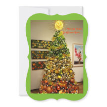 Tarjeta de Navidades fotográficos de árbol de O cí