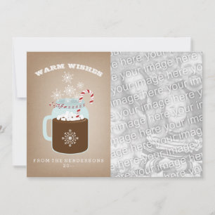 Tarjeta de Navidades fotográficos de chocolate cal