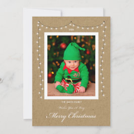 Tarjeta de Navidades fotográficos de ciervos plano