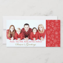 Tarjeta de Navidades fotográficos de copas de niev