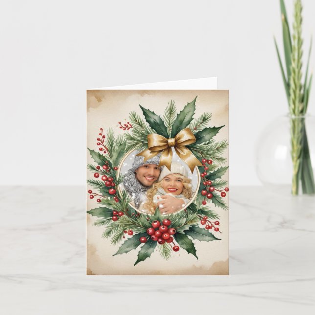Tarjeta de Navidades fotográficos de época (Anverso)