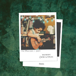 Tarjeta de Navidades fotográficos de época - luces