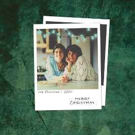 Tarjeta de Navidades fotográficos de época - Luces