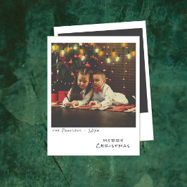 Tarjeta de Navidades fotográficos de época - Luces