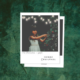 Tarjeta de Navidades fotográficos de época - Luces