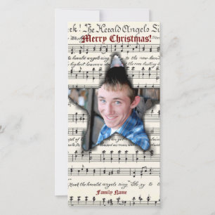 Tarjeta de Navidades fotográficos de estrellas occ