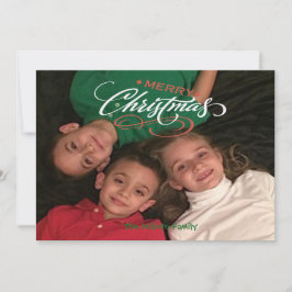 Tarjeta de Navidades fotográficos de Feliz Navidad