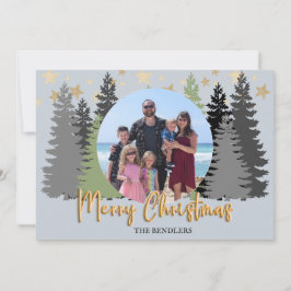 Tarjeta de Navidades fotográficos de la familia Ev