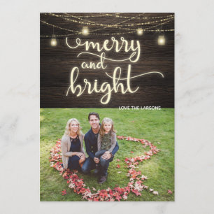 Tarjeta de Navidades fotográficos de la familia Fe