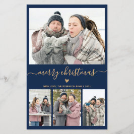 Tarjeta de Navidades fotográficos de la Marina Gol