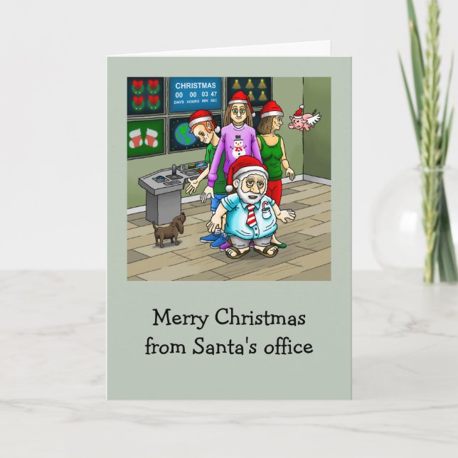 Tarjeta de Navidades fotográficos de la oficina de (Anverso)