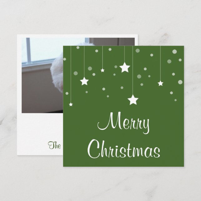 Tarjeta de Navidades fotográficos de las estrellas (Anverso / Reverso)