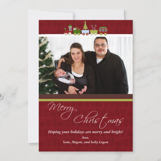 Tarjeta de Navidades fotográficos de navidades (Anverso)