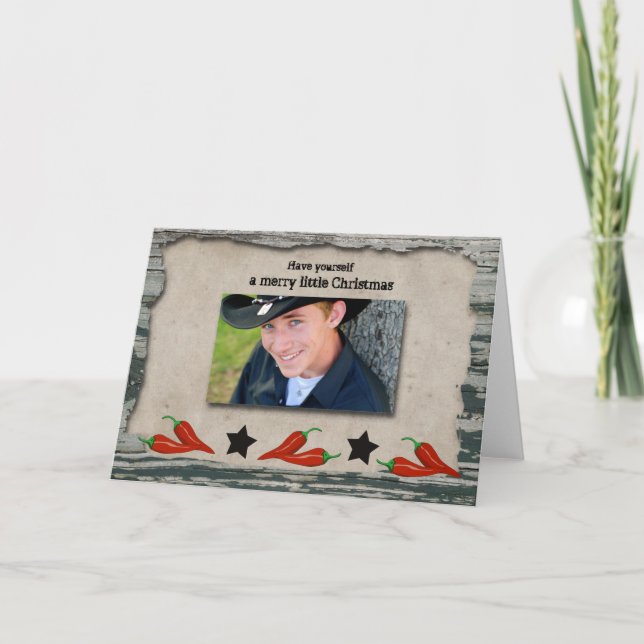 Tarjeta de Navidades fotográficos de Navidades de  (Anverso)