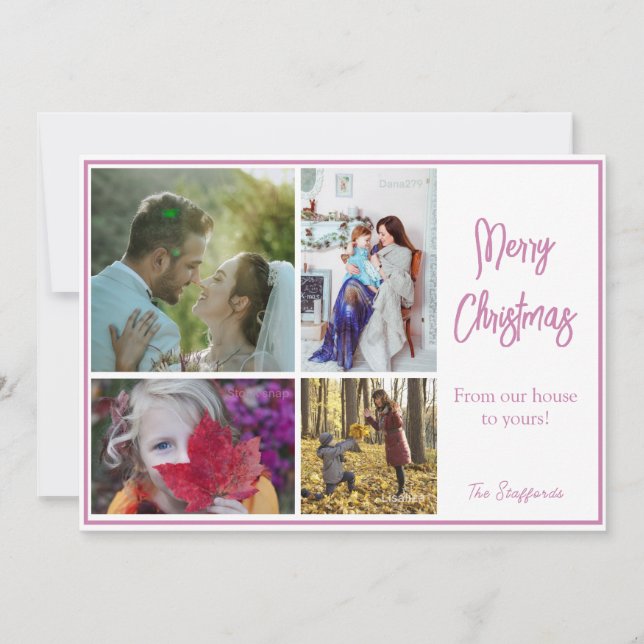 Tarjeta de Navidades fotográficos de Noel Rosa (Anverso)