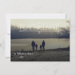 Tarjeta de Navidades fotográficos de Peace On Eart
