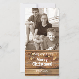 Tarjeta de Navidades fotográficos de planchas de m