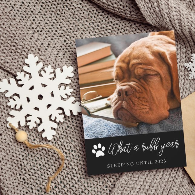 Tarjeta de Navidades fotográficos de Qué Año Ruff (Subido por el creador)