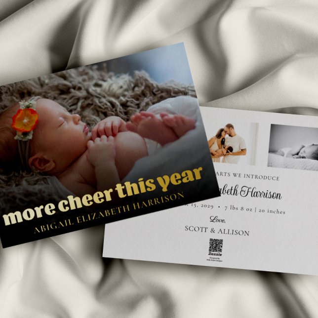 Tarjeta de Navidades fotográficos de Recién nacido (Subido por el creador)